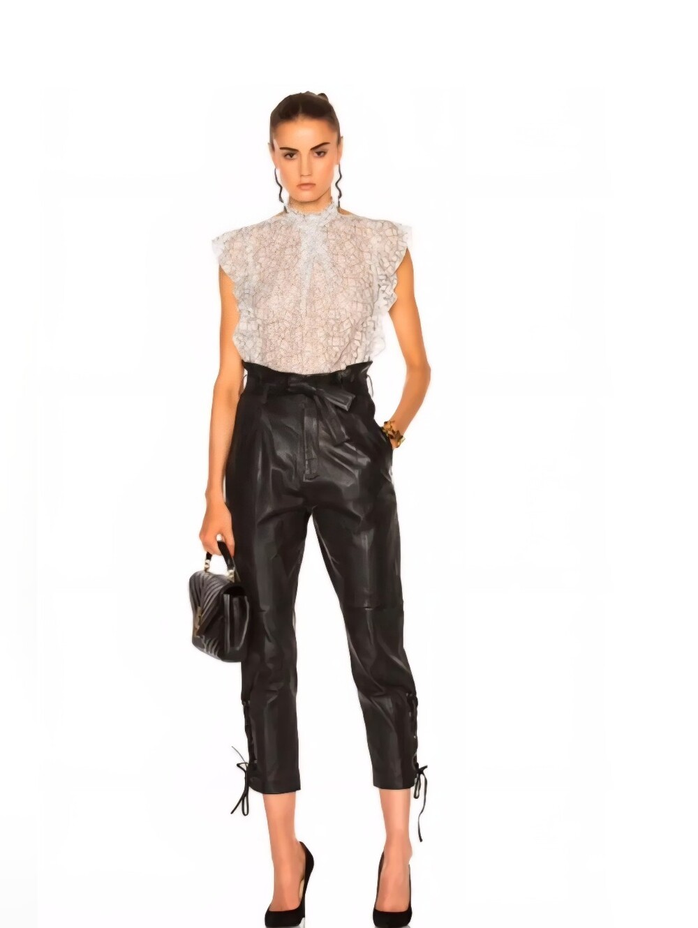 Soft as Butter Genuine Leather  Marissa Webb Kitana Black - Size 4